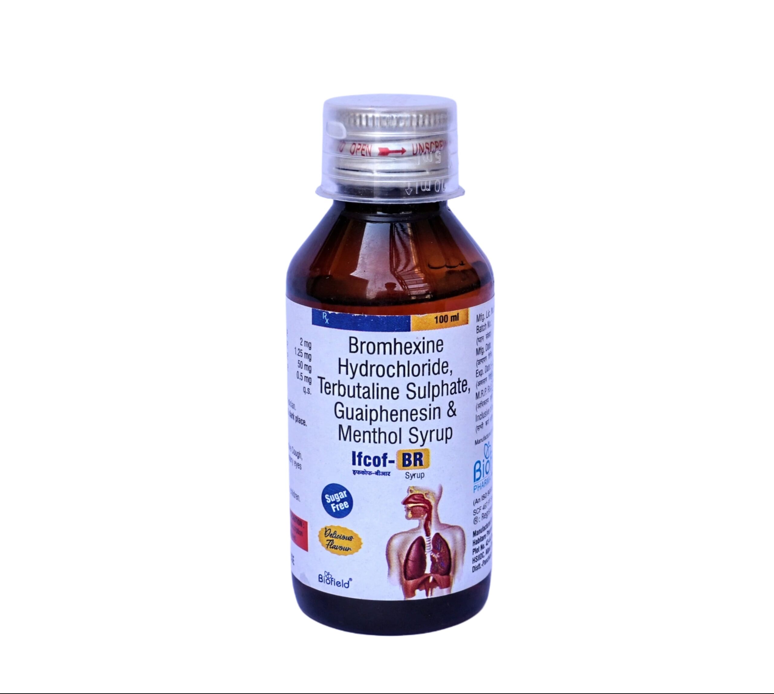 Bromhexine Hydrochloride + Guaiphenesin + Terbutaline Sulphate+ Menthol Syrup