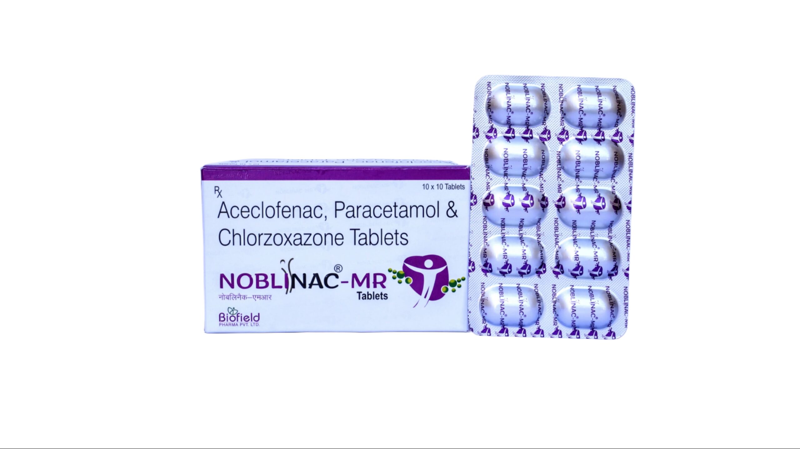 Aceclofenac 100 Mg + Paracetamol 325 Mg + Chlorzoxazone 250 Mg