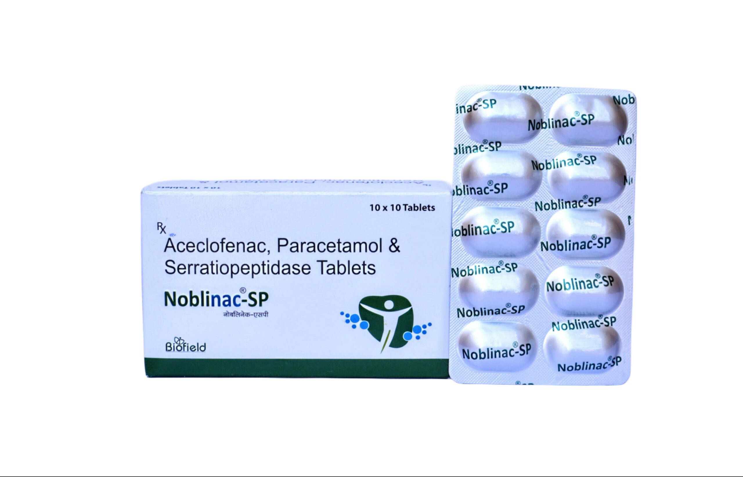 Aceclofenac 100 Mg + Paracetamol 325 Mg + Serratiopeptidase 15 Mg